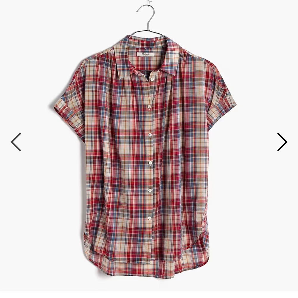 Madewell central shirt Bergen plaid S